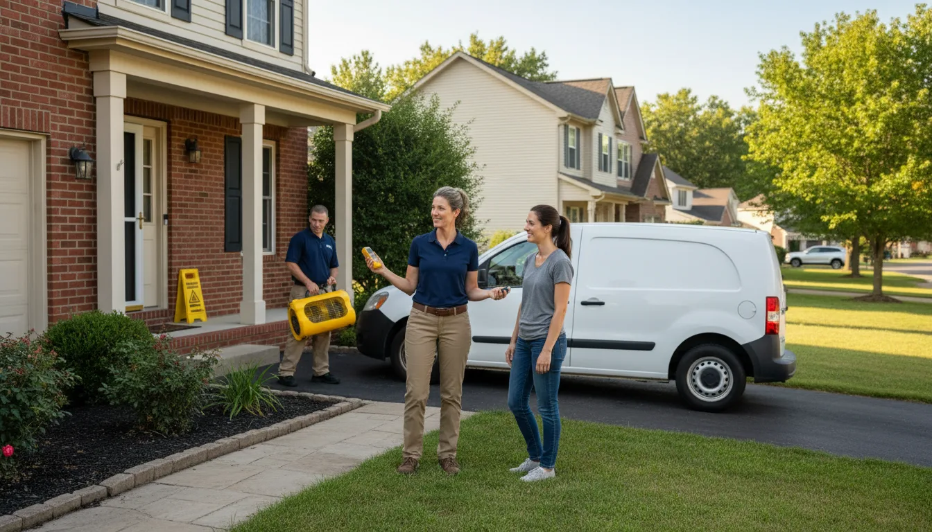 Residential water damage restoration in Goodyear, AZ